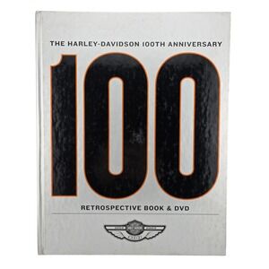 Harley-Davidson 100th Anniversary Retrospective Hardcover‎ Book DVD 2003